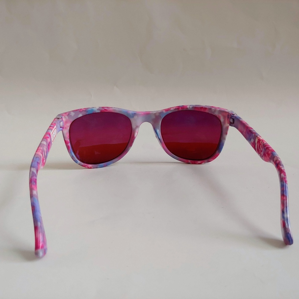 (NWT) Vintage 90's Kids Nylon Frame Sporty Sunglasses (Rainbow Pink) - Picture 3 of 4
